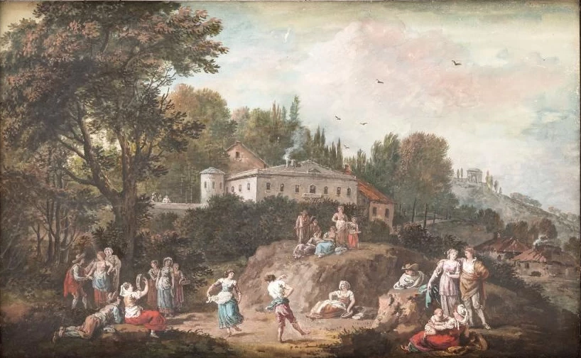 Paesaggio con festa campestre